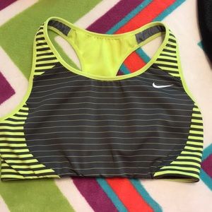 NWOT Yellow Nike Sports Bra